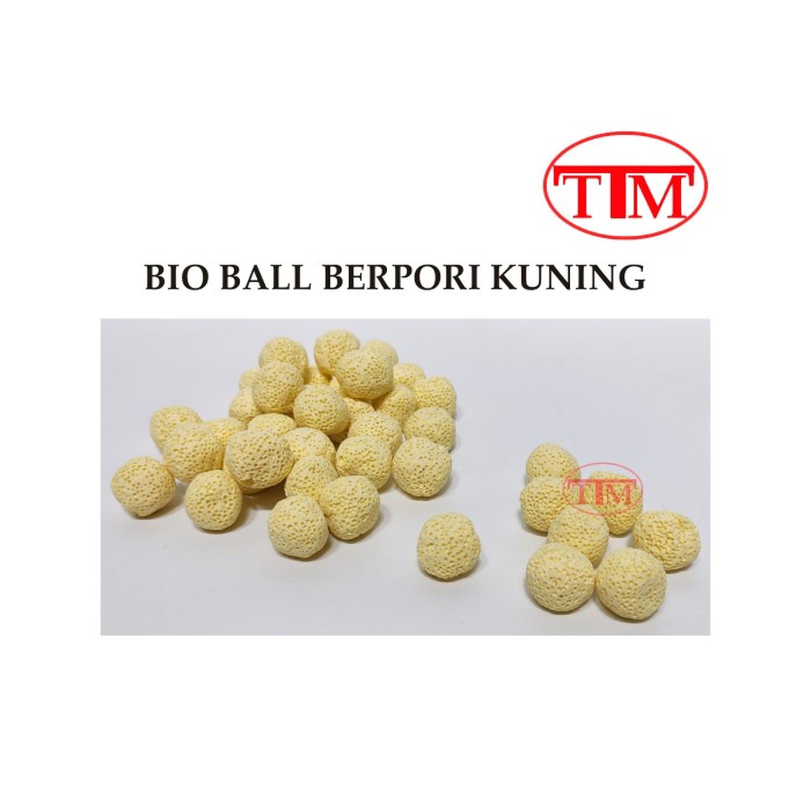 BIO BALL BERPORI KUNING BACTERIA HOUSE MEDIA FILTER